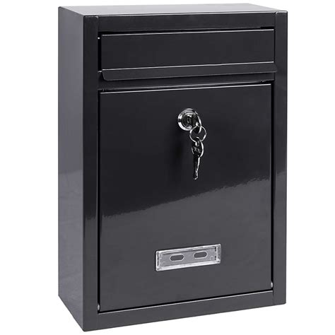 grey metal post box|wall mounted post box argos.